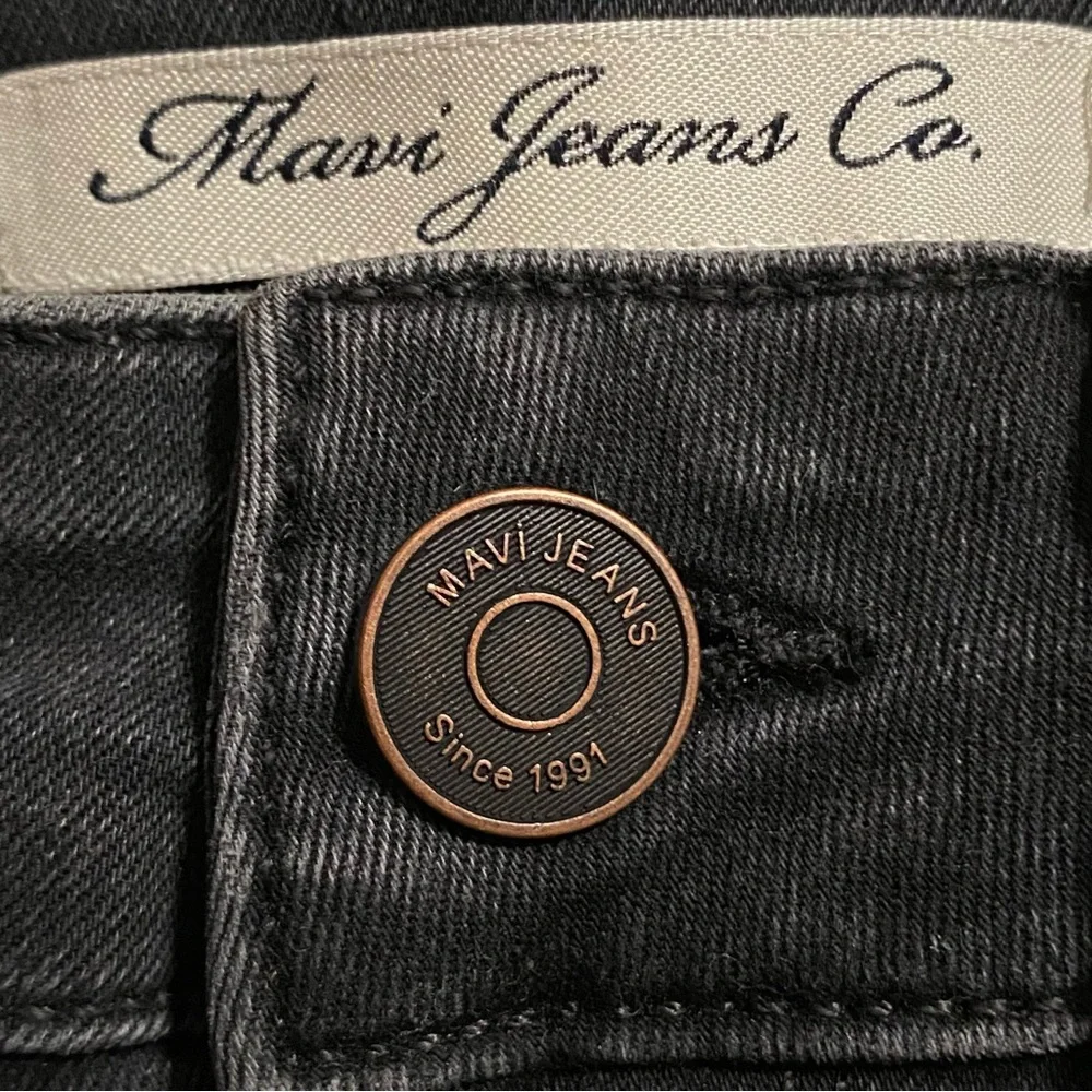 Mavi Jeans Co. Grace Black Denim High Waist Short Shorts 6